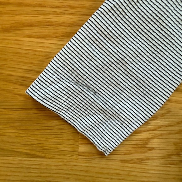 Lululemon Run Swiftly Tech Long Sleeve Crew Stripe Black White - 12 - Picture 10 of 14